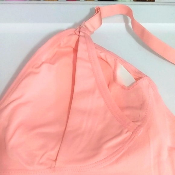 PEACH ADJUSTABLE SUPPORT COMFORT STRETCH SPORTS BRA SIZE XL NWT - Picture 9 of 11